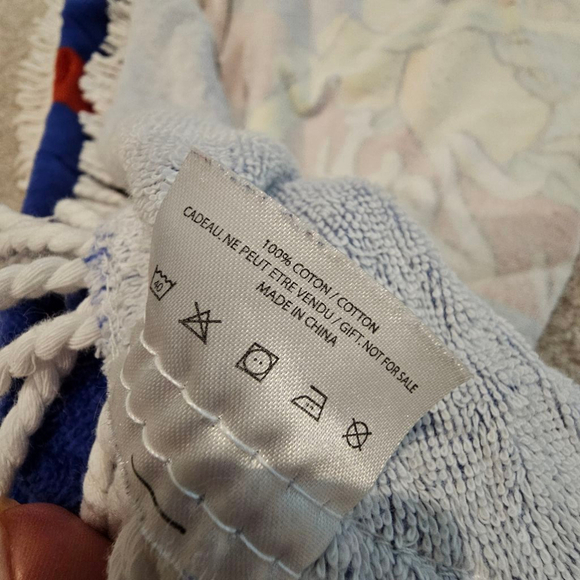 Unisex Dolce & Gabbana Round Beach Towel One Size Blue - Picture 6 of 6